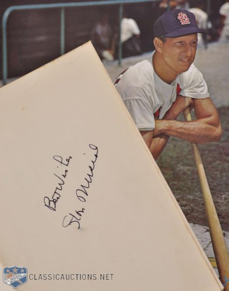 Stan Musial: "The Mans" Own Story Signed 1st Edition Book and Last Game Promo Picture