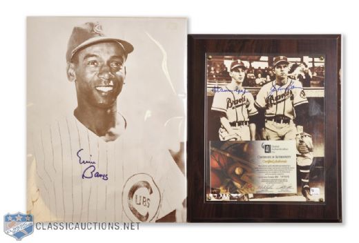 Baseball Autograph Collection of 18 Featuring 15 Signed Hall of Fame Postcards