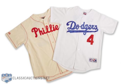 Steve Carlton (Phillies / PSA/DNA) and Duke Snider (Dodgers / JSA) Signed Jerseys with COAs