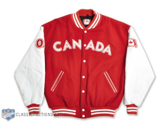2004 Athens Olympics Team Canada Roots Wool / Leather Jacket