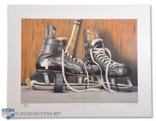 "Vintage Skates" Bobby Orr Signed Print by Daniel Parry - Original Artist Retouch 1/1 (20" x 26")