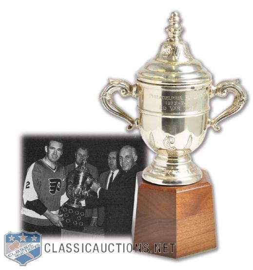 Ed Van Impes 1973-74 Philadelphia Flyers Clarence Campbell Bowl Championship Trophy
