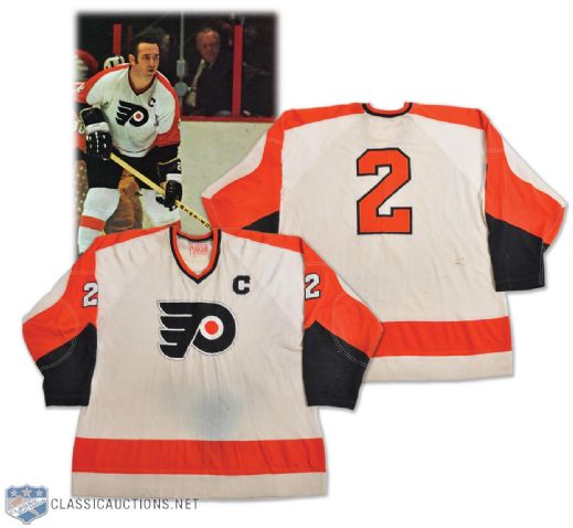 Ed Van Impes 1970-71 Philadelphia Flyers Game-Worn Captains Jersey - Photo-Matched!