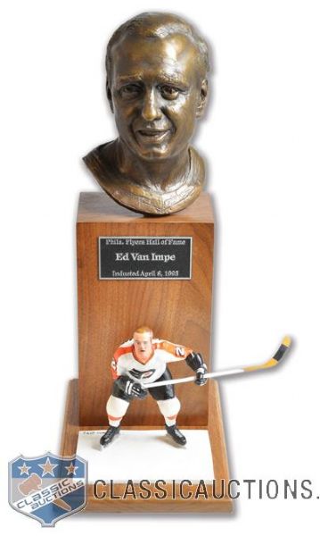 Ed Van Impes Philadelphia Flyers Hall of Fame Induction Bronze Statue (19")