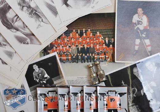 Ed Van Impes Philadelphia Flyers Memorabilia Collection of 50+