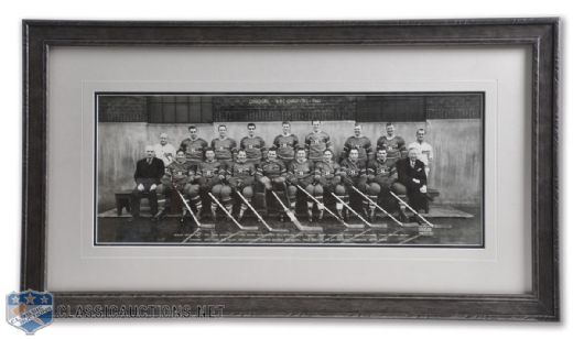 Emile "Butch" Bouchards 1944-45 Montreal Canadiens Team Photo (14 3/4" x 26")