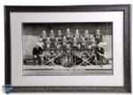 Emile "Butch" Bouchards 1945-46 Stanley Cup Champions Montreal Canadiens Panoramic Team Photo (18" x 25 1/2")