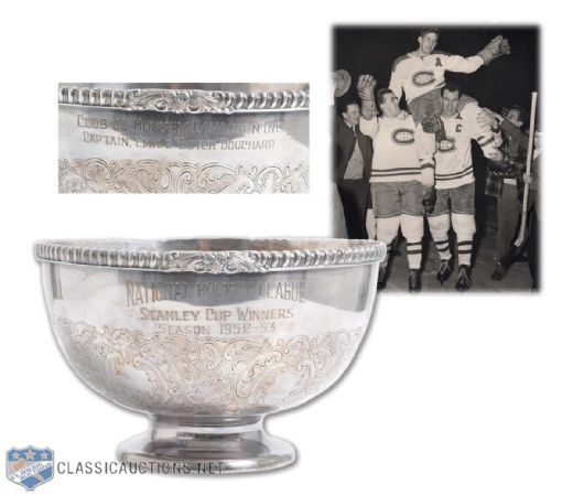 Emile "Butch" Bouchard 1952-53 Montreal Canadiens Stanley Cup Championship Trophy (5 1/2")