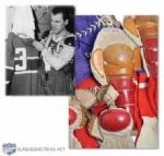 Emile "Butch" Bouchards 1950s Montreal Canadiens Game-Worn Equipment Collection of 7