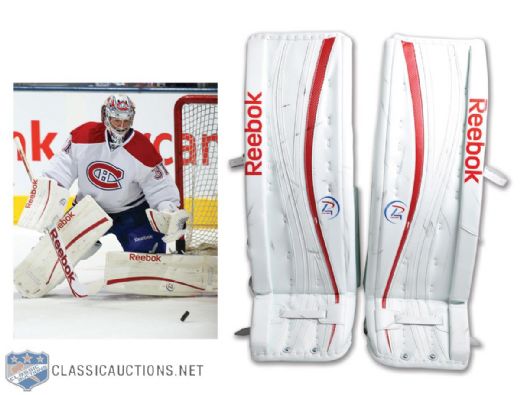 Carey Prices 2011-12 Montreal Canadiens Game-Worn Reebok Pads with Team LOA