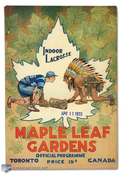 1933 Stanley Cup Finals Program - Toronto Maple Leafs vs New York Rangers