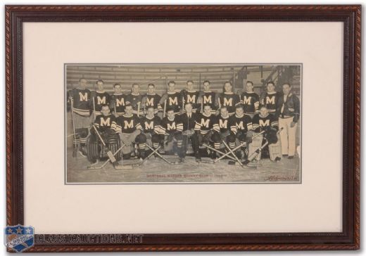 Montreal Maroons 1934-35 Framed Team Photo (14" x 20")