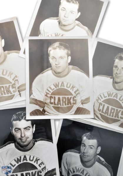IHL 1940s-1950s Mohawks, Clarks, Mercurys, Checkers and Flags Media / Team-Issued Photo and Postcard Collection of 91