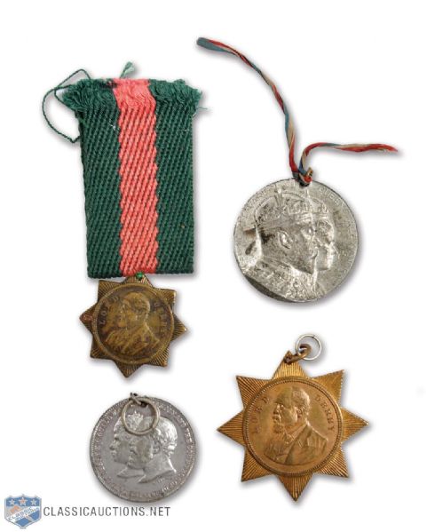 Vintage 1902 Lord Stanley / Earl of Derby Medal Collection of 4