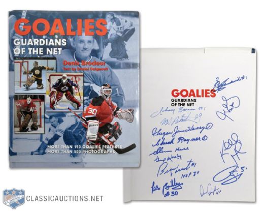 Goalies Guardians of the Net Hardcover Book Signed by 50 Goaltenders