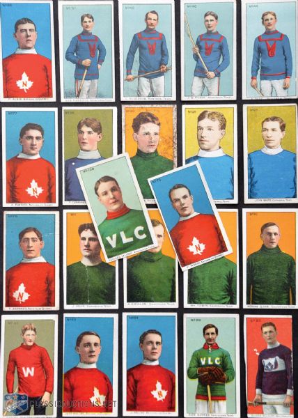 1910-12 Imperial Tobacco C59 Lacrosse Collection of 22 with Lalonde, Malone and Moran