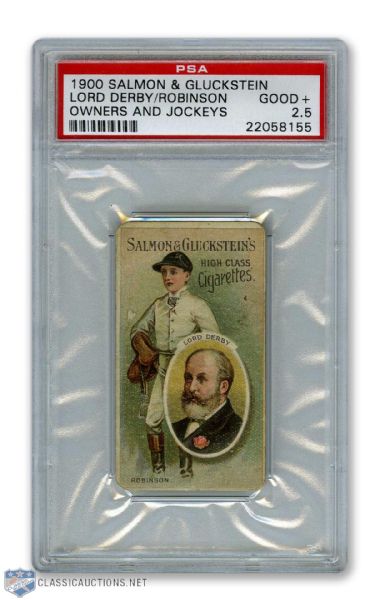 Rare 1900 Salmon & Gluckstein Lord Stanley PSA-Graded Tobacco Card