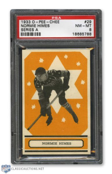 1933-34 O-Pee-Chee V304 #29 Norman "Normie" Himes RC - Graded PSA 8