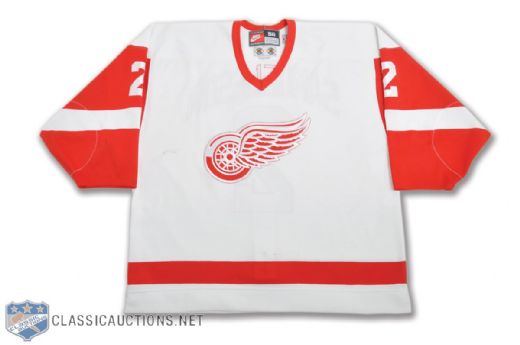 Ulf Samuelssons 1998-99 Detroit Red Wings Game-Worn Jersey