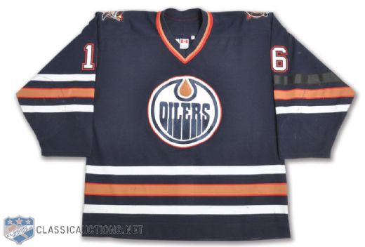 Mike Yorks 2002-03 Edmonton Oilers Game-Worn Jersey with LOA