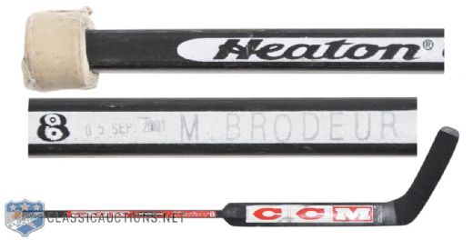 Martin Brodeurs 2001-02 New Jersey Devils Game-Used CCM Stick