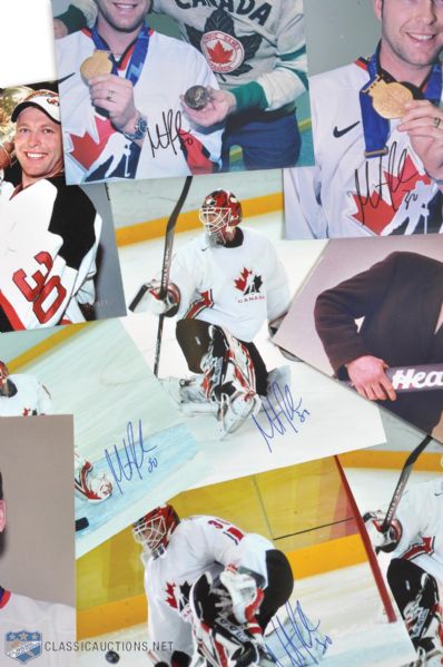 Martin Brodeur Signed Photo Collection of 30 from Family