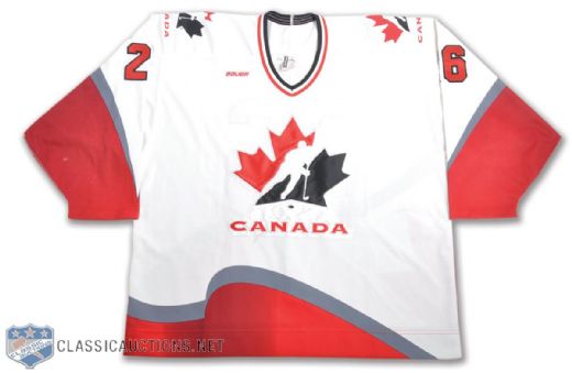 Cory Cross 1996-97 Team Canada Pre-Tournament Game-Worn Jersey