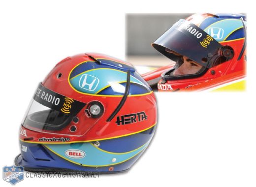 Bryan Hertas 2004 IndyCar Season Race-Worn Bell T-6 Interceptor Helmet - Photo-Matched!
