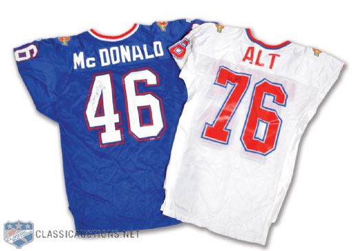 John Alts and Tim McDonalds 1994 Pro Bowl Signed Game-Worn / Issued Jerseys