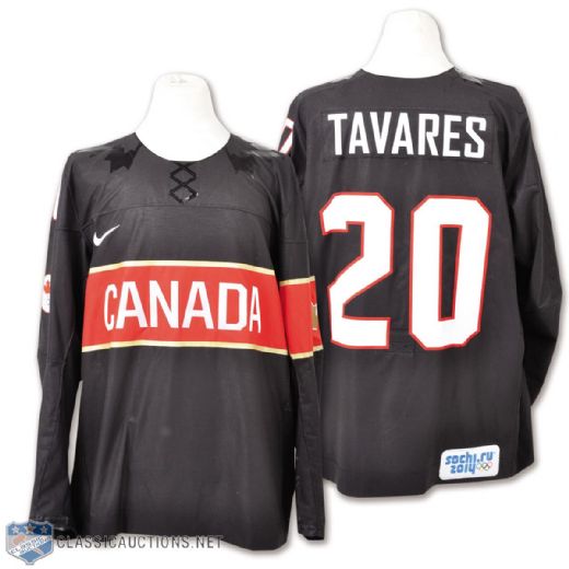John Tavares 2014 Olympics Team Canada Game-Worn Jersey with Hockey Canada LOA
