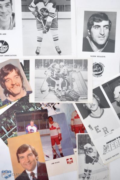 WHA Photo, Postcard, Program and More Collection of 220+ - Lots of Winnipeg Jets Material