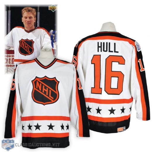 Brett Hulls 1989 NHL All-Star Game Campbell Conference Game-Worn Jersey 