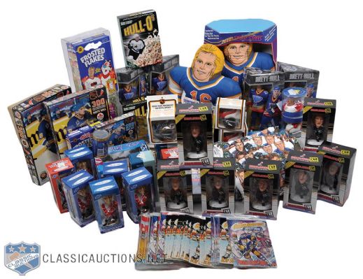 Brett Hulls Endorsed Product, Toy, Comic and More Collection of 120+