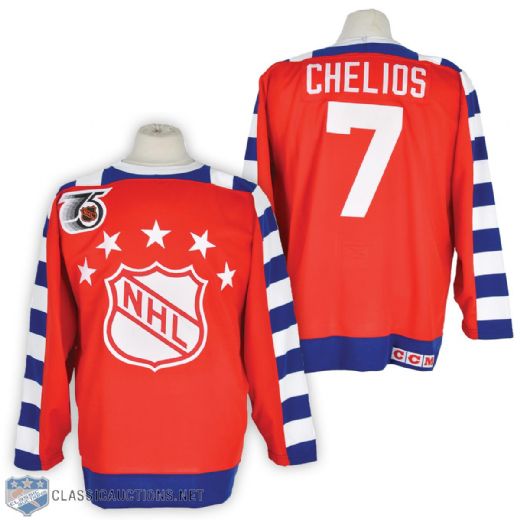 Chris Chelios 1992 NHL All-Star Game Campbell Conference Signed Game-Worn Jersey