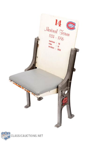Montreal Forum Single White Seat