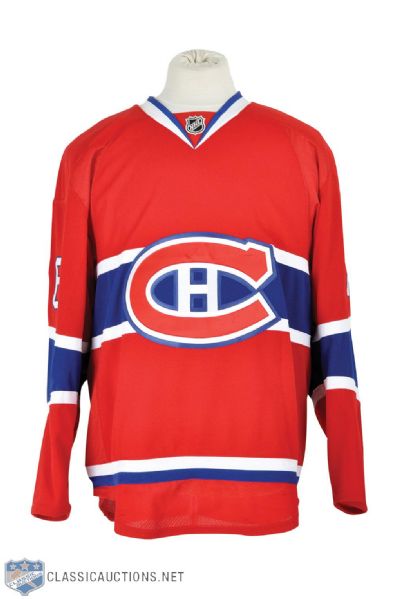 PK Subbans 2012-13 Montreal Canadiens Game-Worn Playoffs Jersey with Team LOA - Photo-Matched!