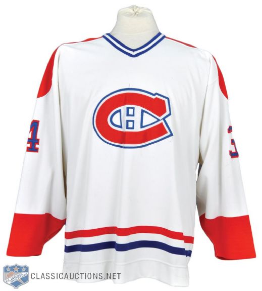 Donald Dufresnes Late-1980s Montreal Canadiens Game-Worn Jersey with Team LOA 