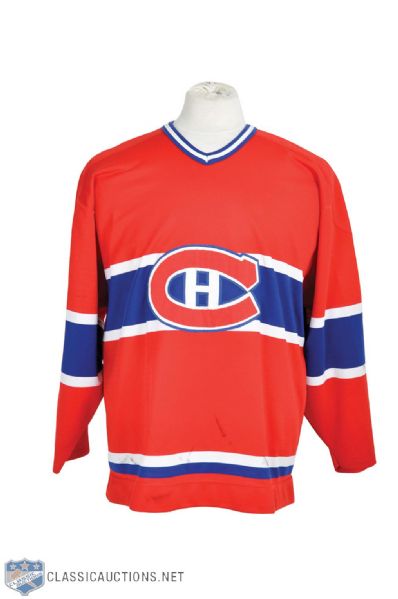 Ryan Walters 1986-87 Montreal Canadiens Game-Worn Jersey - Team Repairs!
