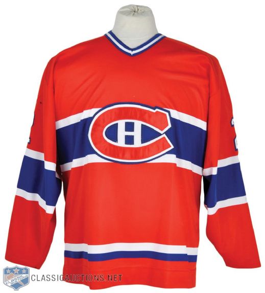 Benoit Brunets Mid-1990s Montreal Canadiens Game-Worn Jersey with Team LOA 