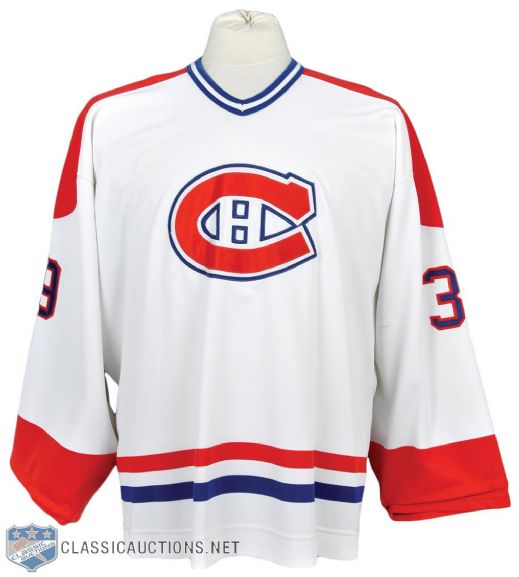 Pat Jablonskis Mid-1990s Montreal Canadiens Game-Worn Jersey with Team LOA 