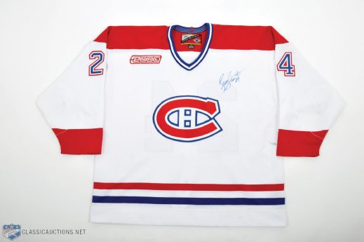 Scott Thorntons 1999-2000 Montreal Canadiens Signed "Last Game of the Century" Game-Worn Jersey 