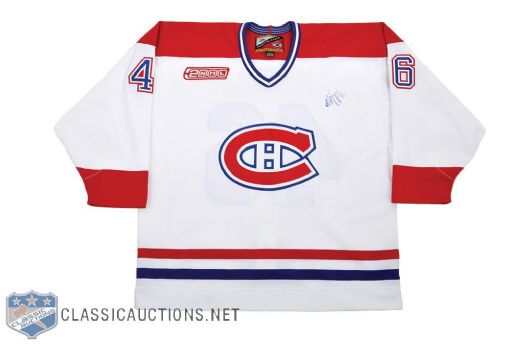 Matt Higgins 1999-2000 Montreal Canadiens "Last Game of the 20th Century" Game-Issued Jersey 