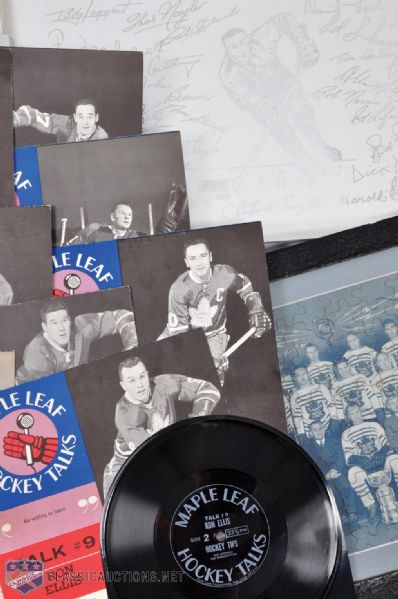 Toronto Maple Leafs 1931-32 Puzzle, 1962-63 Tray and 1966-67 Hockey Talks Set