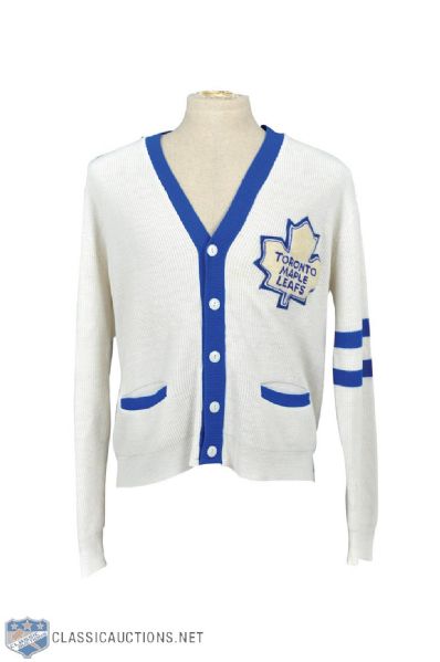 Vintage 1960s Toronto Maple Leafs Cardigan Sweater 