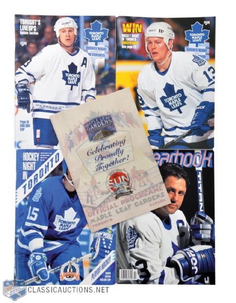 Massive 1990s Toronto Maple Leafs Program Collection of 3000+