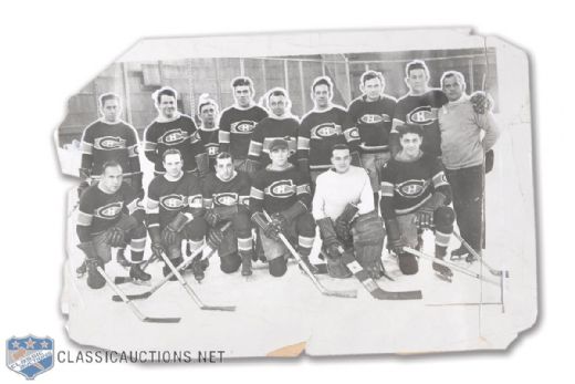 Montreal Canadiens 1928-29 Team Photo with Morenz, Joliat and Hainsworth