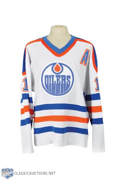 Mark Messier 1984 Edmonton Oilers Signed Vintage Game Jersey