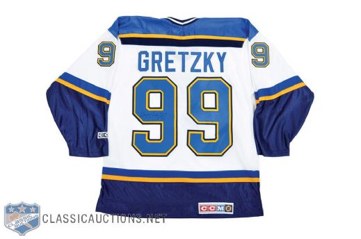 Wayne Gretzky Signed St. Louis Blues Jersey