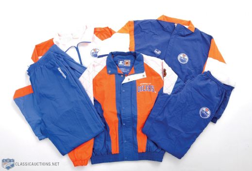 Edmonton Oilers Official Team Jacket and Pant Collection of 6