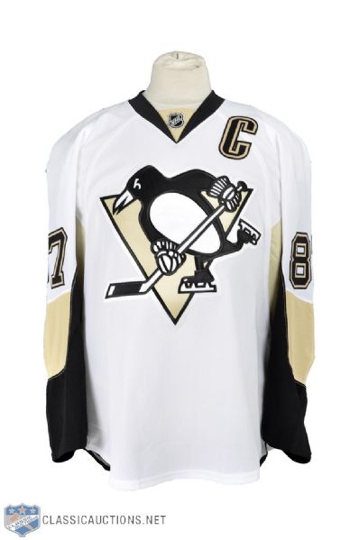 Sidney Crosby 2013-14 Pittsburgh Penguins Signed Authentic Game Jersey with LOA